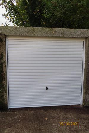 Front up and over door- click for photo gallery